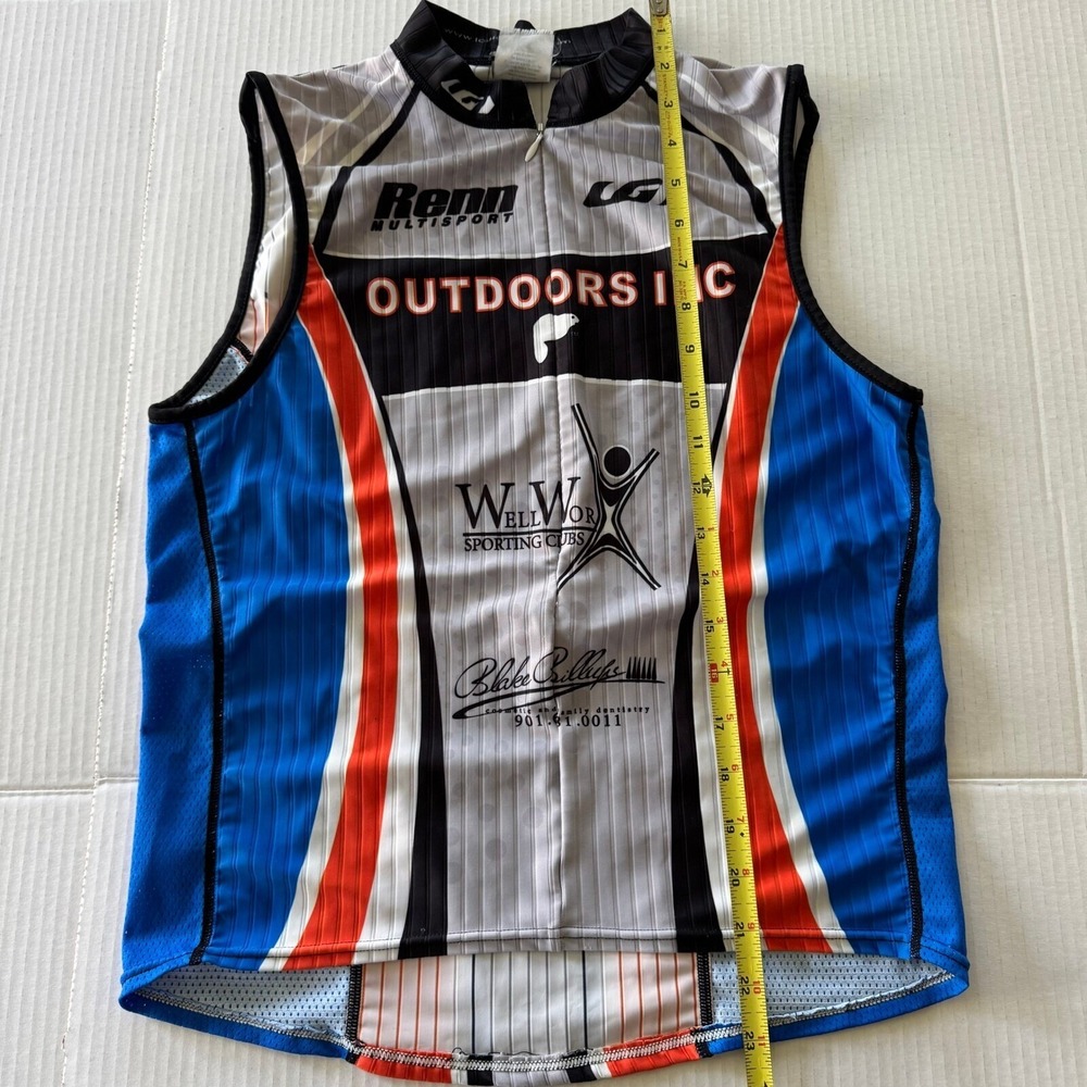 LG‎ Triathlon Cycling Vest Outdoors Inc Sleeveless Full Zip Top Racerback